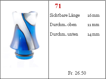 Drip Tip 510 Bogati